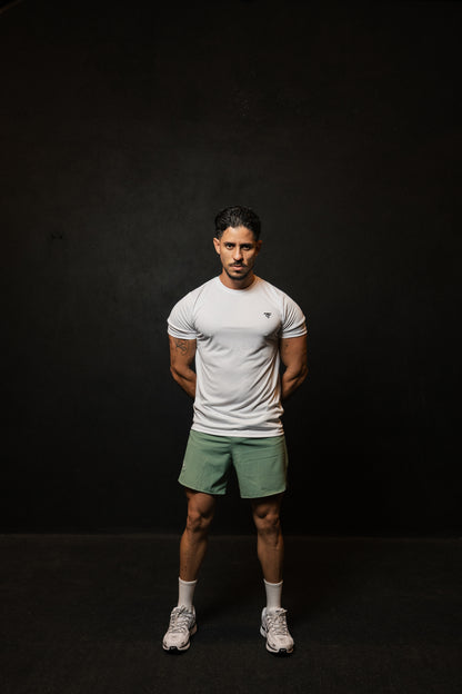 Playera esencial Slim Fit blanca