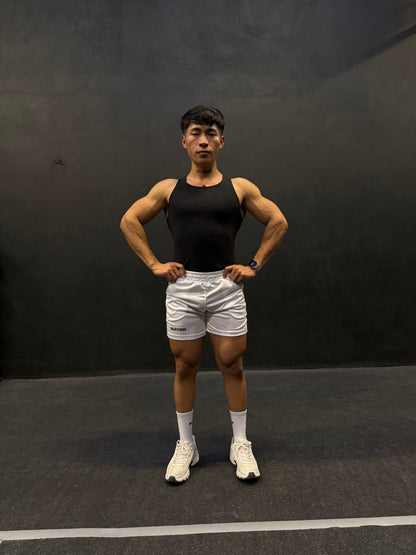 Short Bodybuilding life drifit blanco