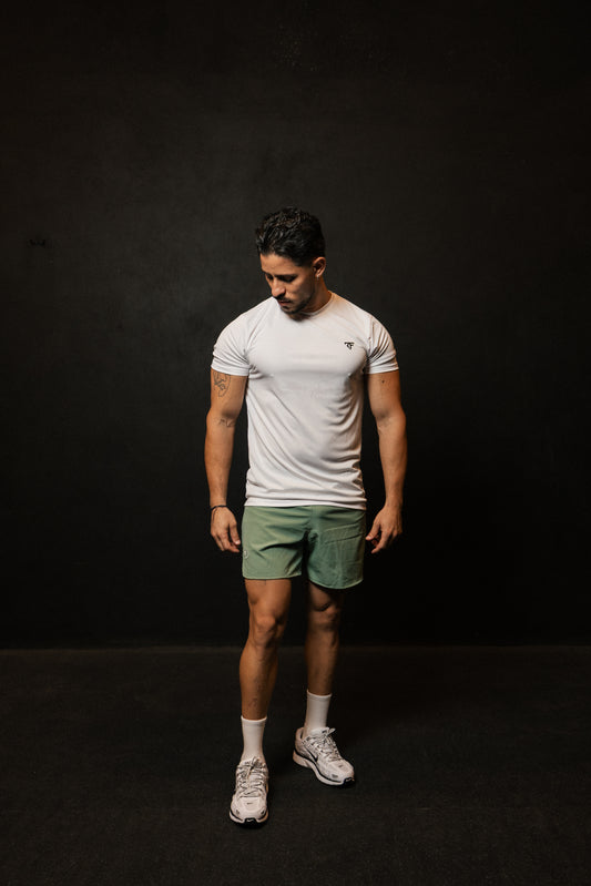 Playera esencial Slim Fit blanca