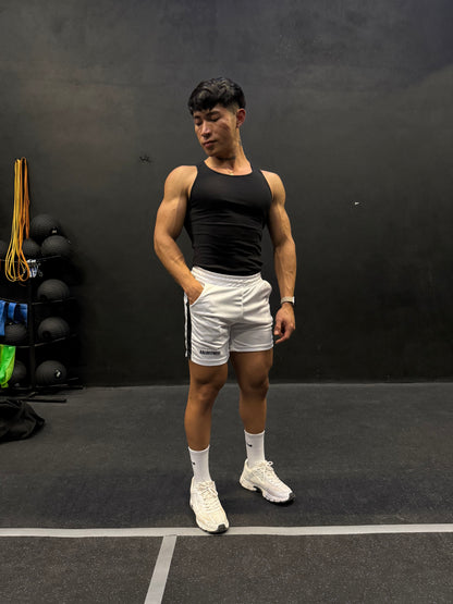 Short Bodybuilding life drifit blanco