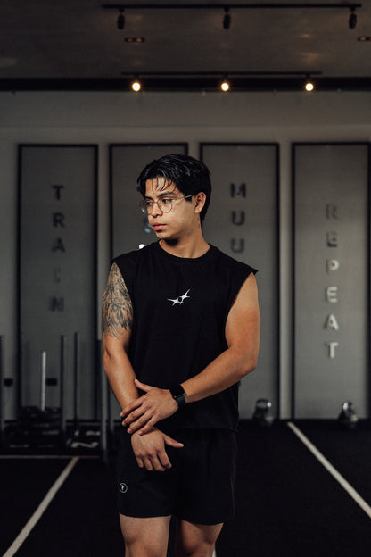Tank Cut-Off Hybrid Cult Member negra