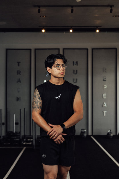 Tank Cut-Off Hybrid Cult Member negra
