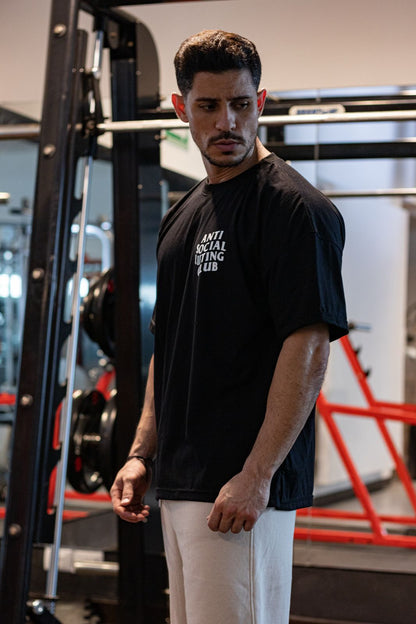 Oversize Anti social lifting club negra