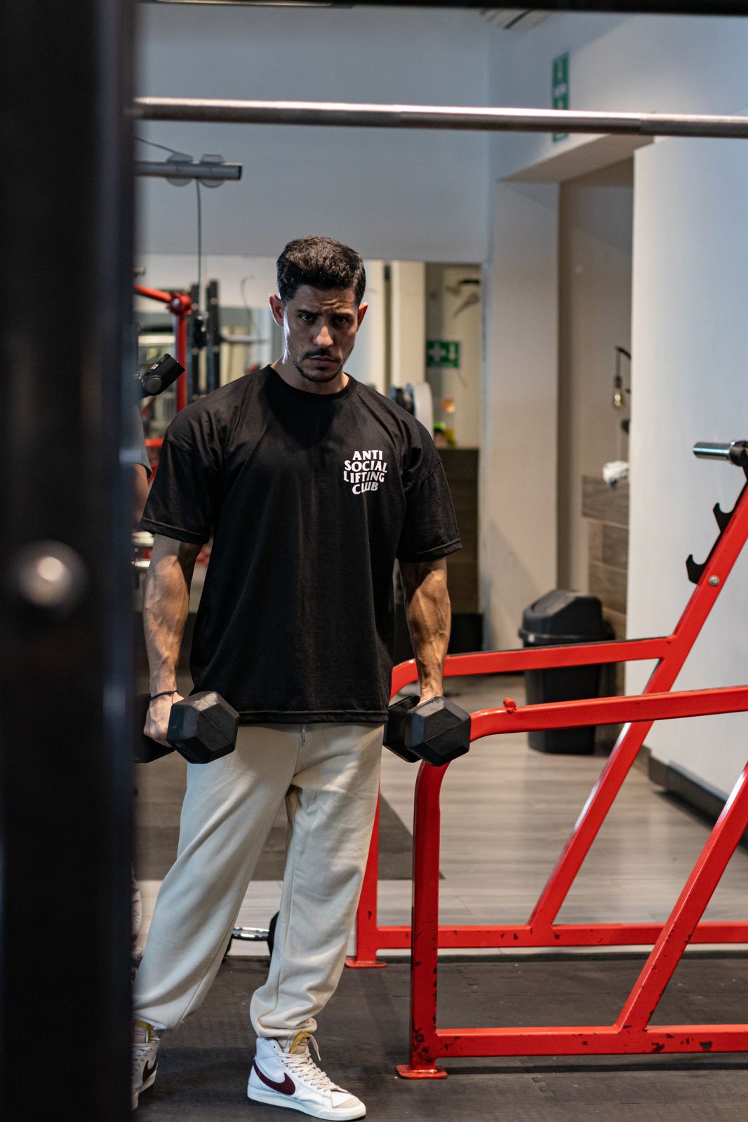 Oversize Anti social lifting club negra