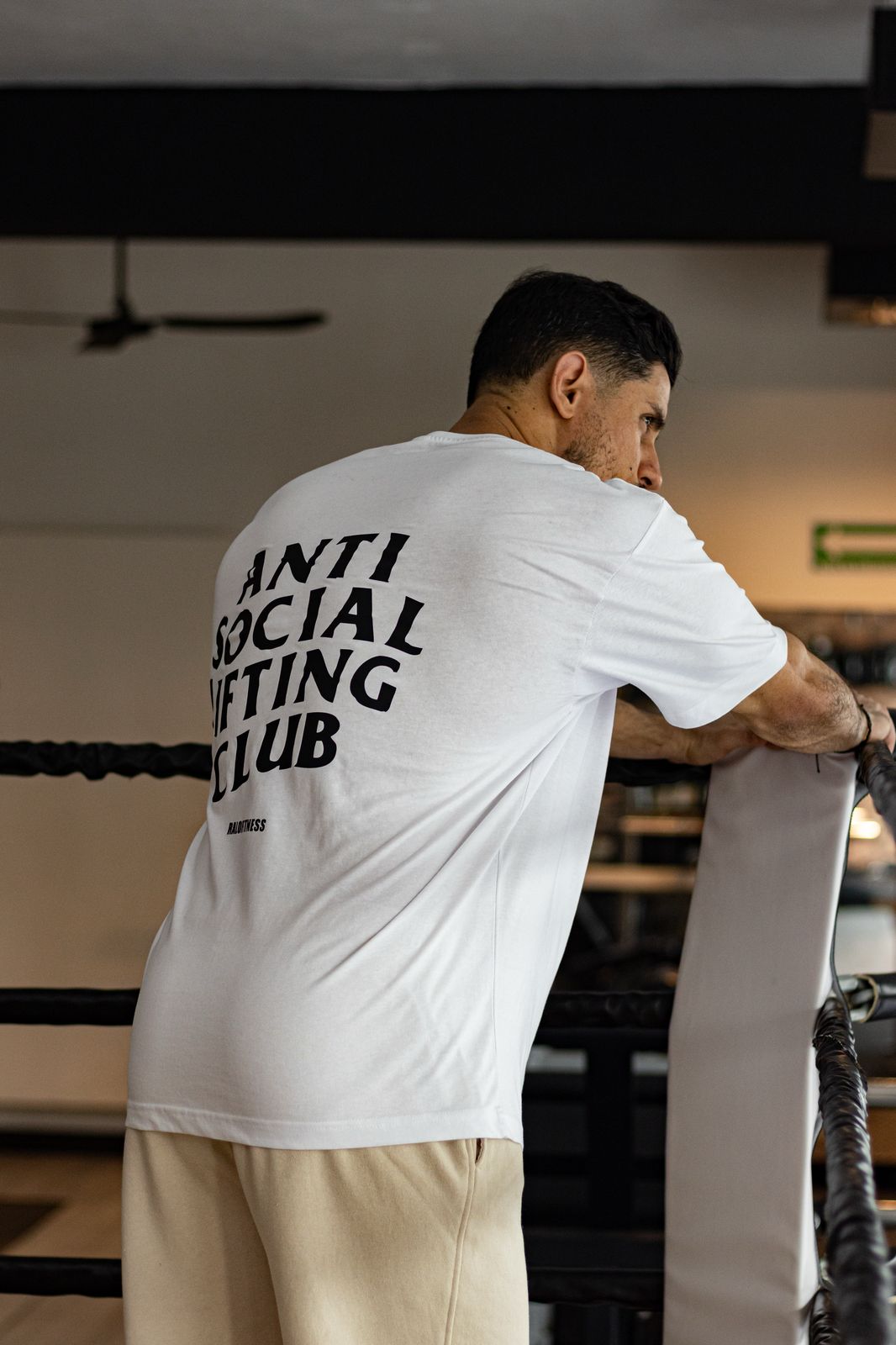 Oversize Anti social lifting club blanca